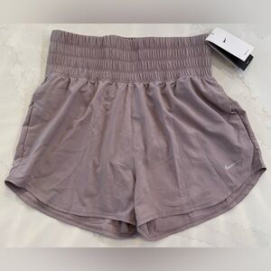🆕 Nike Women's One Dri-FIT Ultra High-Waisted 3" Brief-Lined Shorts - Lilac Ice